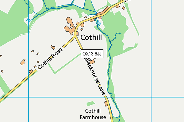 OX13 6JJ map - OS VectorMap District (Ordnance Survey) OX13 6JJ map - OS VectorMap District (Ordnance Survey)