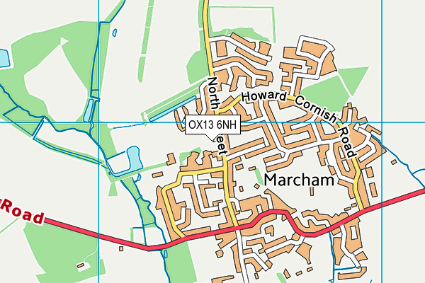 OX13 6NH map - OS VectorMap District (Ordnance Survey) OX13 6NH map - OS VectorMap District (Ordnance Survey)