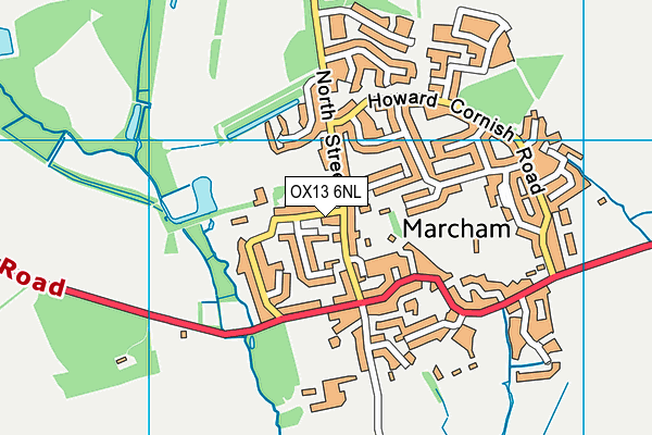 OX13 6NL map - OS VectorMap District (Ordnance Survey) OX13 6NL map - OS VectorMap District (Ordnance Survey)