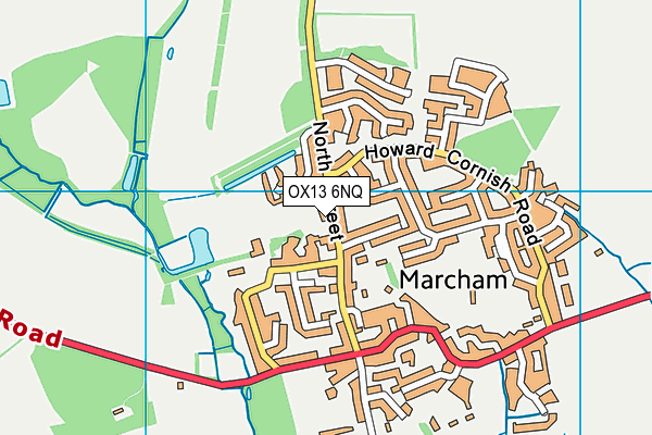 OX13 6NQ map - OS VectorMap District (Ordnance Survey) OX13 6NQ map - OS VectorMap District (Ordnance Survey)