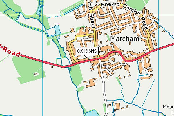 OX13 6NS map - OS VectorMap District (Ordnance Survey) OX13 6NS map - OS VectorMap District (Ordnance Survey)