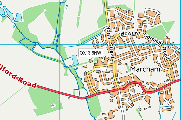 OX13 6NW map - OS VectorMap District (Ordnance Survey) OX13 6NW map - OS VectorMap District (Ordnance Survey)