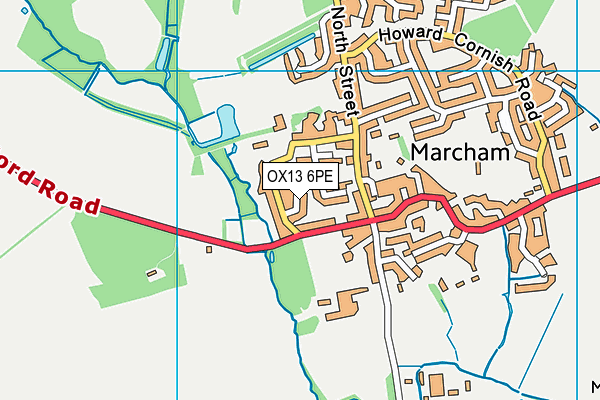 OX13 6PE map - OS VectorMap District (Ordnance Survey) OX13 6PE map - OS VectorMap District (Ordnance Survey)