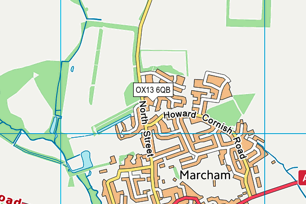 OX13 6QB map - OS VectorMap District (Ordnance Survey) OX13 6QB map - OS VectorMap District (Ordnance Survey)