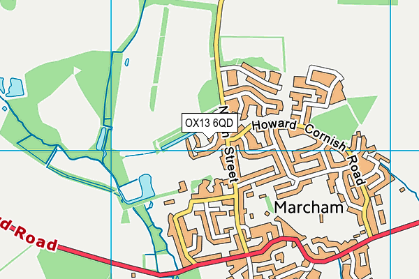 OX13 6QD map - OS VectorMap District (Ordnance Survey) OX13 6QD map - OS VectorMap District (Ordnance Survey)
