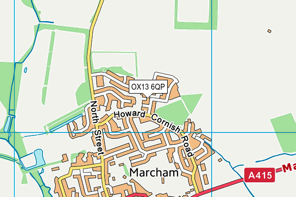 OX13 6QP map - OS VectorMap District (Ordnance Survey) OX13 6QP map - OS VectorMap District (Ordnance Survey)
