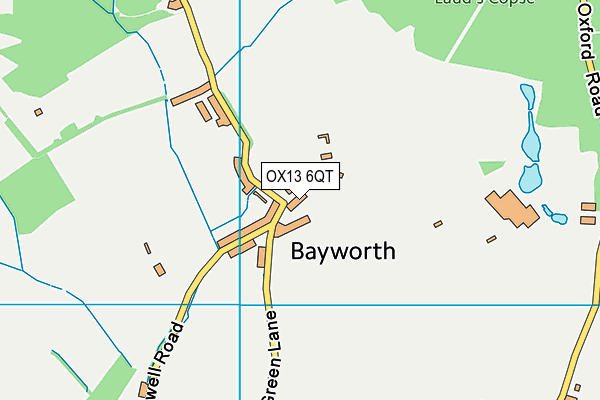 OX13 6QT map - OS VectorMap District (Ordnance Survey) OX13 6QT map - OS VectorMap District (Ordnance Survey)