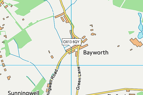 OX13 6QY map - OS VectorMap District (Ordnance Survey) OX13 6QY map - OS VectorMap District (Ordnance Survey)