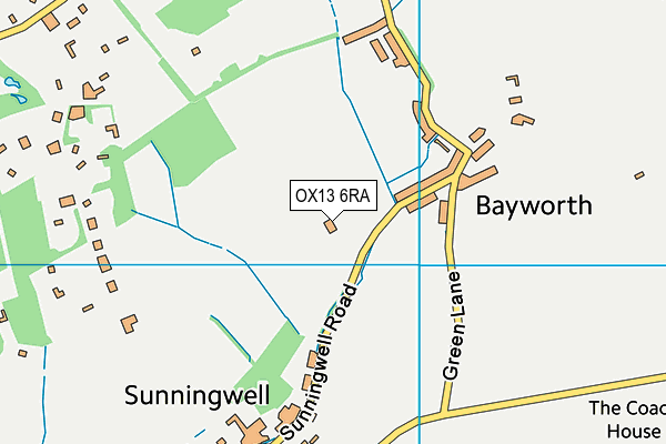 OX13 6RA map - OS VectorMap District (Ordnance Survey) OX13 6RA map - OS VectorMap District (Ordnance Survey)
