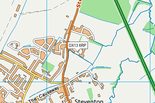 OX13 6RP map - OS VectorMap District (Ordnance Survey) OX13 6RP map - OS VectorMap District (Ordnance Survey)