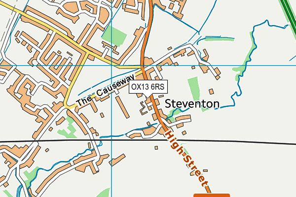 OX13 6RS map - OS VectorMap District (Ordnance Survey) OX13 6RS map - OS VectorMap District (Ordnance Survey)