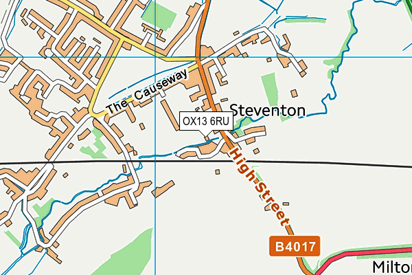 OX13 6RU map - OS VectorMap District (Ordnance Survey) OX13 6RU map - OS VectorMap District (Ordnance Survey)