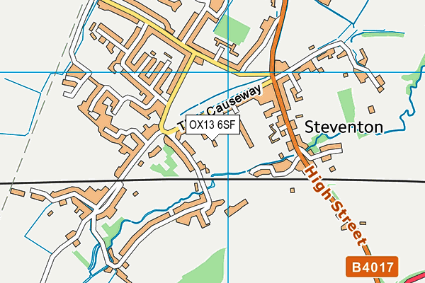 OX13 6SF map - OS VectorMap District (Ordnance Survey) OX13 6SF map - OS VectorMap District (Ordnance Survey)