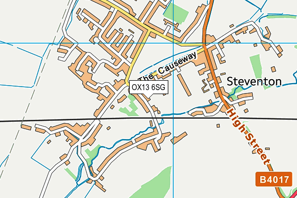 OX13 6SG map - OS VectorMap District (Ordnance Survey) OX13 6SG map - OS VectorMap District (Ordnance Survey)