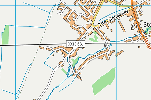 OX13 6SJ map - OS VectorMap District (Ordnance Survey) OX13 6SJ map - OS VectorMap District (Ordnance Survey)