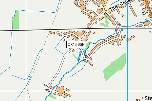 OX13 6SN map - OS VectorMap District (Ordnance Survey) OX13 6SN map - OS VectorMap District (Ordnance Survey)