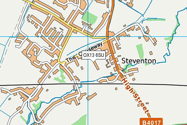 OX13 6SU map - OS VectorMap District (Ordnance Survey) OX13 6SU map - OS VectorMap District (Ordnance Survey)