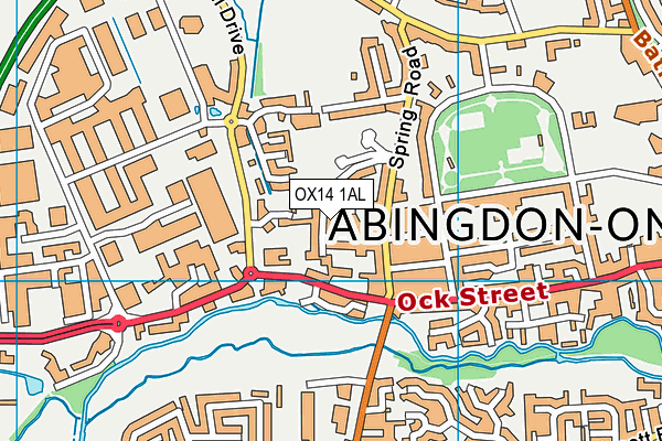 OX14 1AL map - OS VectorMap District (Ordnance Survey) OX14 1AL map - OS VectorMap District (Ordnance Survey)