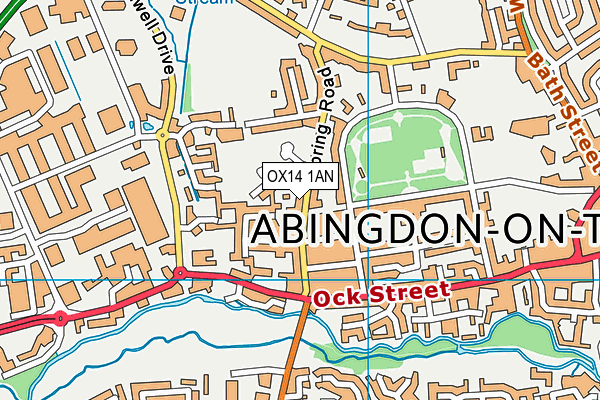 OX14 1AN map - OS VectorMap District (Ordnance Survey) OX14 1AN map - OS VectorMap District (Ordnance Survey)