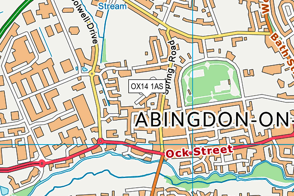 OX14 1AS map - OS VectorMap District (Ordnance Survey) OX14 1AS map - OS VectorMap District (Ordnance Survey)