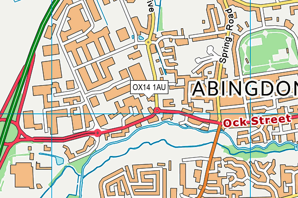 OX14 1AU map - OS VectorMap District (Ordnance Survey) OX14 1AU map - OS VectorMap District (Ordnance Survey)