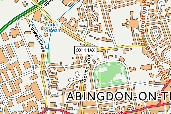 OX14 1AX map - OS VectorMap District (Ordnance Survey) OX14 1AX map - OS VectorMap District (Ordnance Survey)