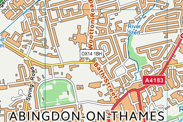 OX14 1BH map - OS VectorMap District (Ordnance Survey) OX14 1BH map - OS VectorMap District (Ordnance Survey)