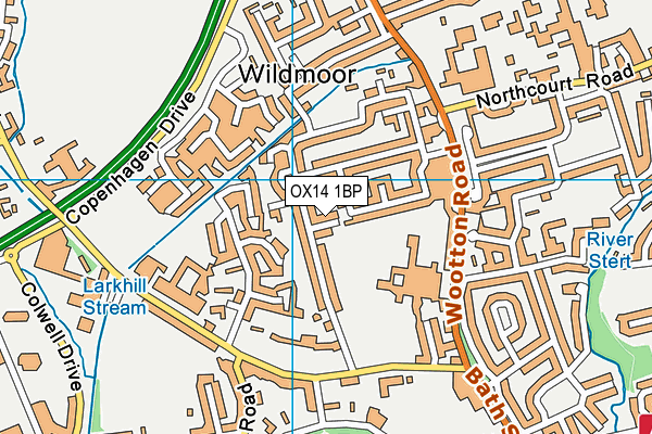 OX14 1BP map - OS VectorMap District (Ordnance Survey) OX14 1BP map - OS VectorMap District (Ordnance Survey)