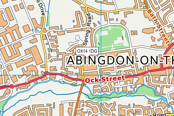 OX14 1DG map - OS VectorMap District (Ordnance Survey) OX14 1DG map - OS VectorMap District (Ordnance Survey)