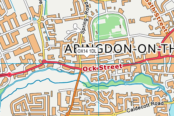 OX14 1DL map - OS VectorMap District (Ordnance Survey) OX14 1DL map - OS VectorMap District (Ordnance Survey)