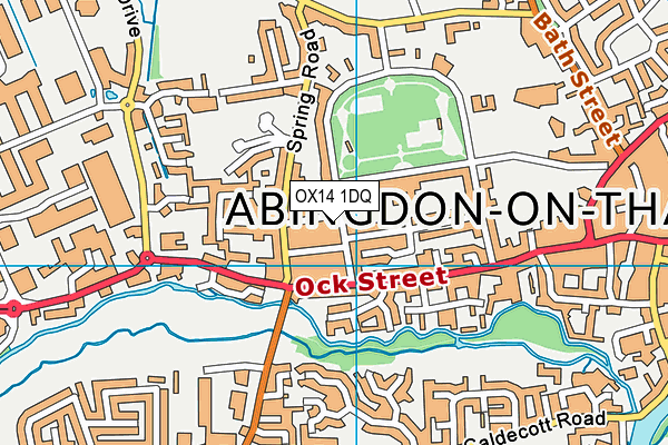OX14 1DQ map - OS VectorMap District (Ordnance Survey) OX14 1DQ map - OS VectorMap District (Ordnance Survey)