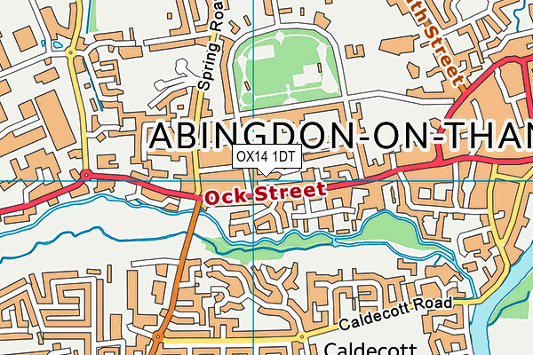 OX14 1DT map - OS VectorMap District (Ordnance Survey) OX14 1DT map - OS VectorMap District (Ordnance Survey)