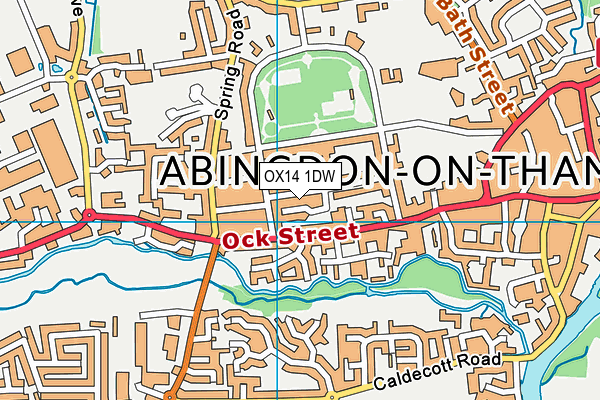 OX14 1DW map - OS VectorMap District (Ordnance Survey) OX14 1DW map - OS VectorMap District (Ordnance Survey)