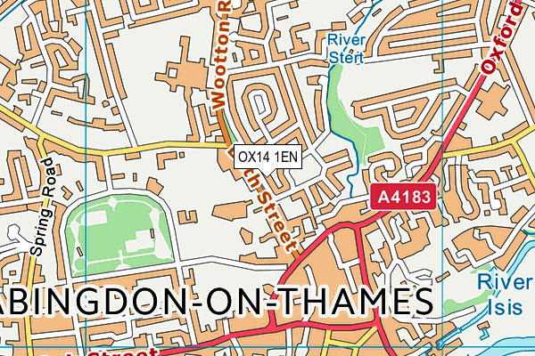 OX14 1EN map - OS VectorMap District (Ordnance Survey) OX14 1EN map - OS VectorMap District (Ordnance Survey)