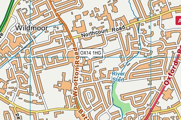 OX14 1HG map - OS VectorMap District (Ordnance Survey) OX14 1HG map - OS VectorMap District (Ordnance Survey)