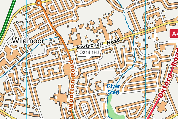 OX14 1HJ map - OS VectorMap District (Ordnance Survey) OX14 1HJ map - OS VectorMap District (Ordnance Survey)