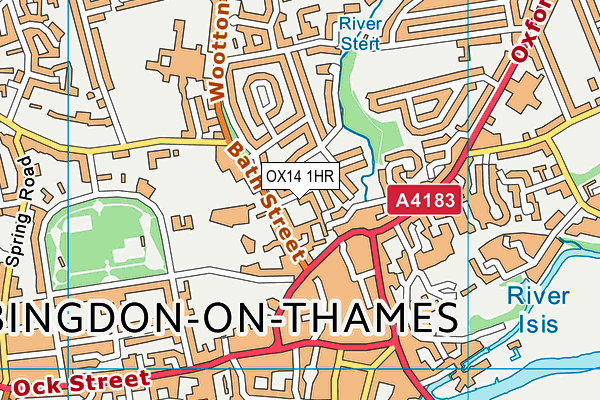 OX14 1HR map - OS VectorMap District (Ordnance Survey) OX14 1HR map - OS VectorMap District (Ordnance Survey)