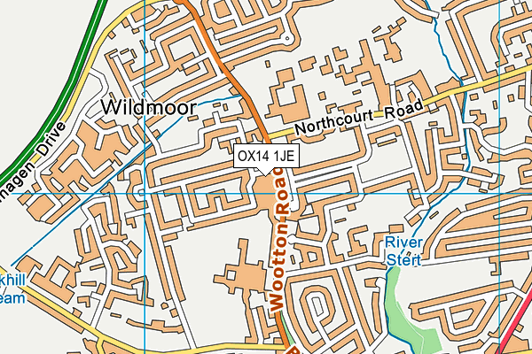 OX14 1JE map - OS VectorMap District (Ordnance Survey) OX14 1JE map - OS VectorMap District (Ordnance Survey)