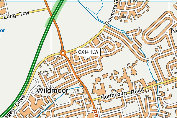 OX14 1LW map - OS VectorMap District (Ordnance Survey) OX14 1LW map - OS VectorMap District (Ordnance Survey)