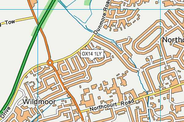 OX14 1LY map - OS VectorMap District (Ordnance Survey) OX14 1LY map - OS VectorMap District (Ordnance Survey)