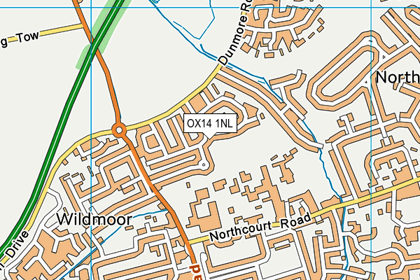 OX14 1NL map - OS VectorMap District (Ordnance Survey) OX14 1NL map - OS VectorMap District (Ordnance Survey)
