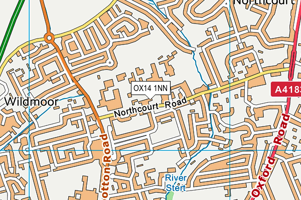 OX14 1NN map - OS VectorMap District (Ordnance Survey)