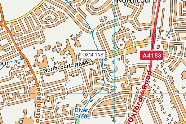 OX14 1NS map - OS VectorMap District (Ordnance Survey) OX14 1NS map - OS VectorMap District (Ordnance Survey)