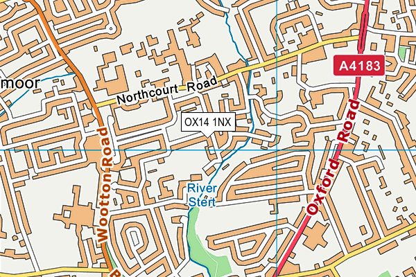 OX14 1NX map - OS VectorMap District (Ordnance Survey) OX14 1NX map - OS VectorMap District (Ordnance Survey)