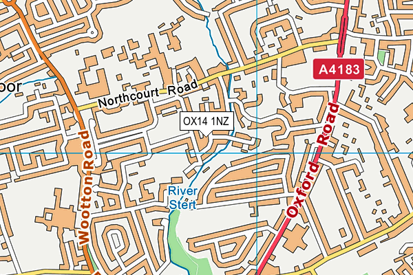 OX14 1NZ map - OS VectorMap District (Ordnance Survey) OX14 1NZ map - OS VectorMap District (Ordnance Survey)