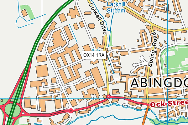 OX14 1RA map - OS VectorMap District (Ordnance Survey) OX14 1RA map - OS VectorMap District (Ordnance Survey)