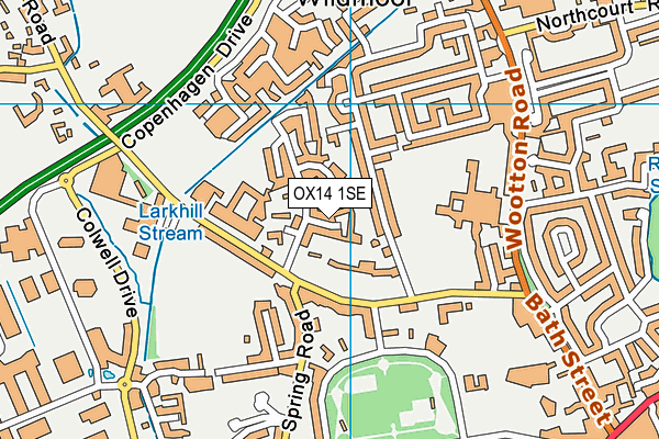 OX14 1SE map - OS VectorMap District (Ordnance Survey) OX14 1SE map - OS VectorMap District (Ordnance Survey)