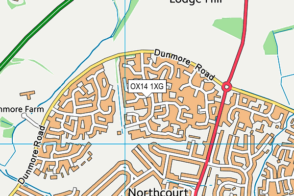OX14 1XG map - OS VectorMap District (Ordnance Survey) OX14 1XG map - OS VectorMap District (Ordnance Survey)