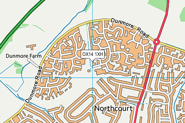 OX14 1XH map - OS VectorMap District (Ordnance Survey) OX14 1XH map - OS VectorMap District (Ordnance Survey)
