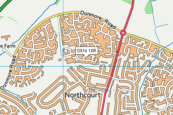 OX14 1XR map - OS VectorMap District (Ordnance Survey) OX14 1XR map - OS VectorMap District (Ordnance Survey)